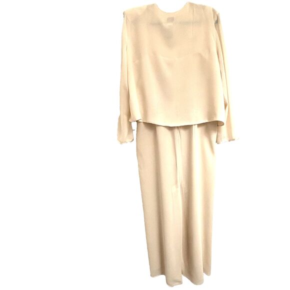 R&M Richards, Size 18, Cream, 2-Piece Dress with Jacket; Embroidered Bodice NEW! - Picture 9 of 15